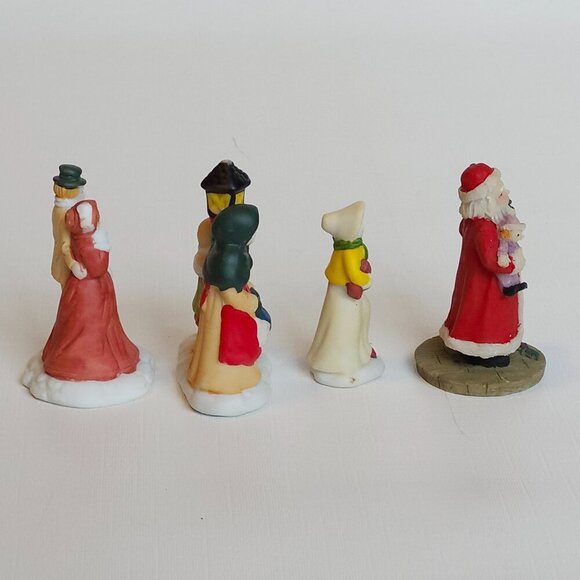 Delightful Victorian Christmas Figurine LOT of 4 - Picture 4 of 9
